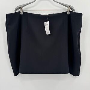 Abercrombie & Fitch Black Mini Pencil Skirt size XXL BRAND NEW Side Zip Lined